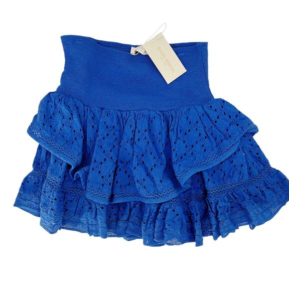 RAMY BROOK Skirt NEW Size XXS Umbra Skirt Cobalt Blue $225 - Picture 2 of 3